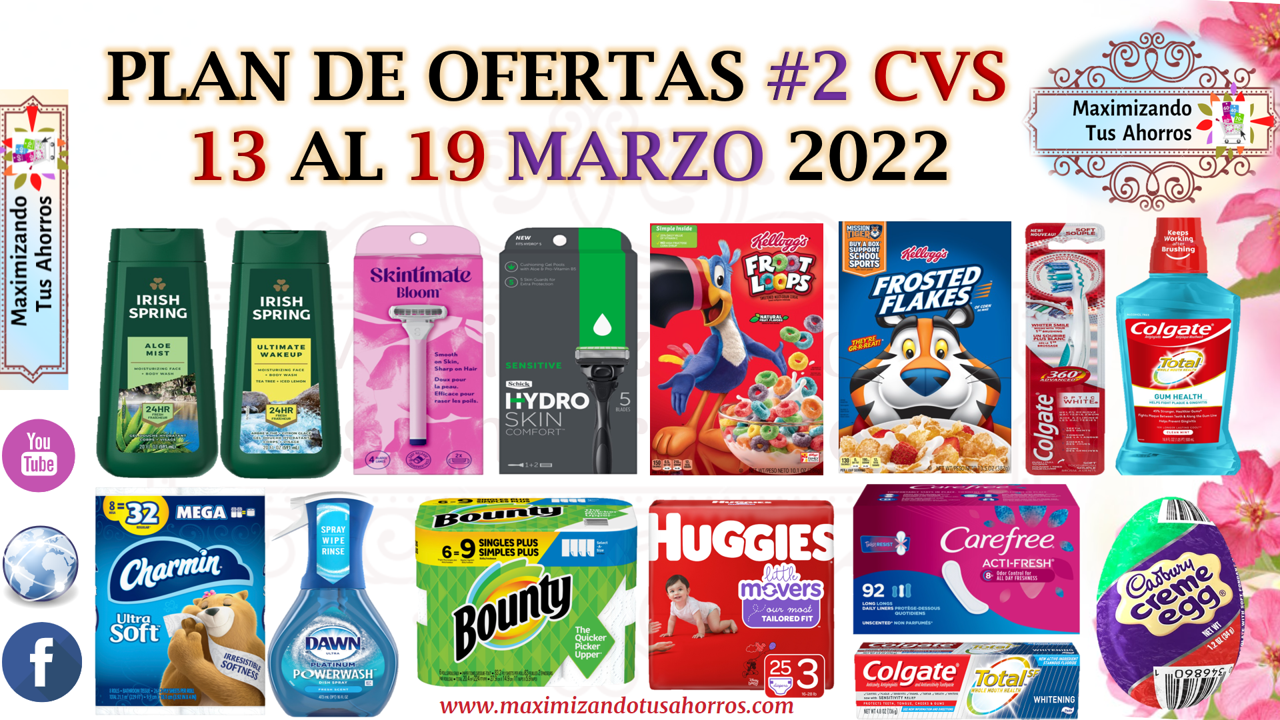 Plan de Ofertas #2 CVS « 3/13/22 al 3/19/22 - Maximizando Tus Ahorros